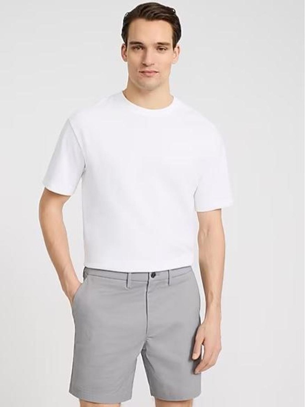 Express Light Gray Chino Shorts